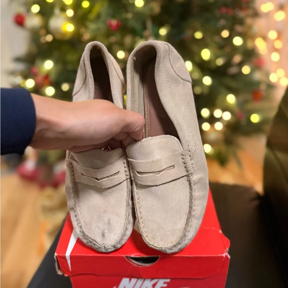 Zara Kids Beige Moccasins